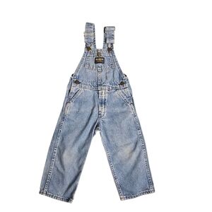 Vintage OshKosh B'gosh Blue Denim Vestback Overalls 3T